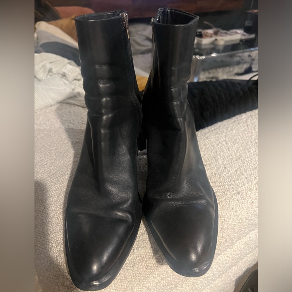 Alexander Wang size 10 (41) Classic Black Leather Ankle Boots.